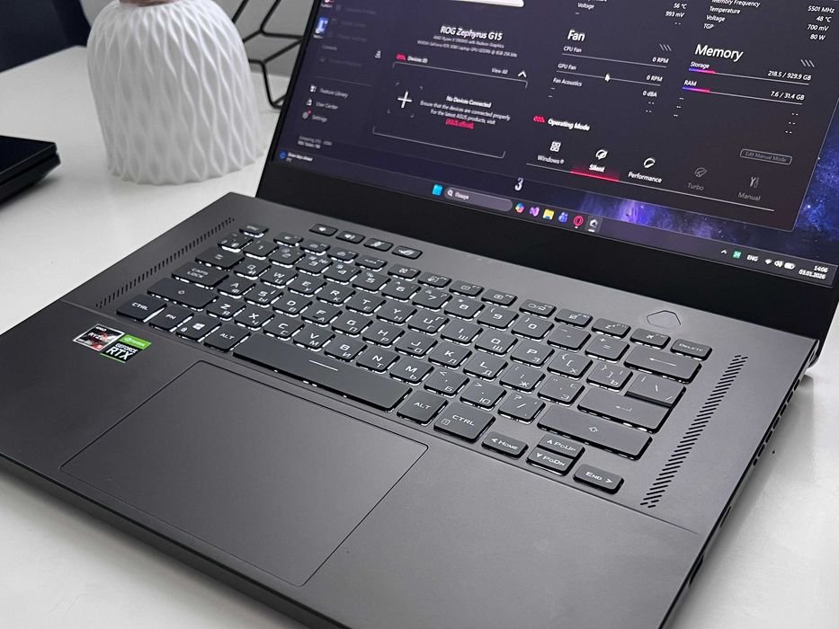 2K, R9! Игровой ноутбук Asus ROG Zephyrus 15(RTX 3080 8гб, 4060,4070)
