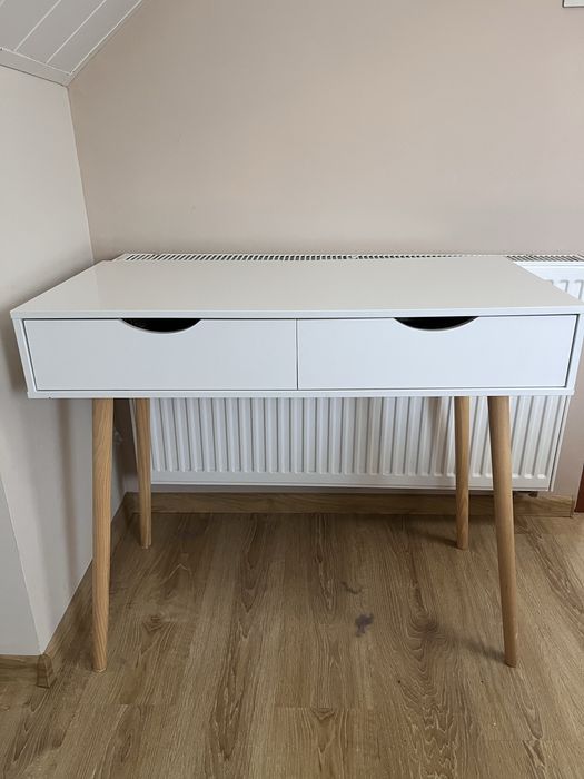 Toaletka biurko białe Sobuy 90x45