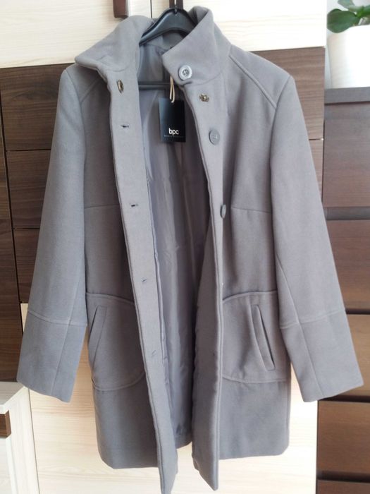 Płaszcz przejściowy z flauszu 44 Nowy