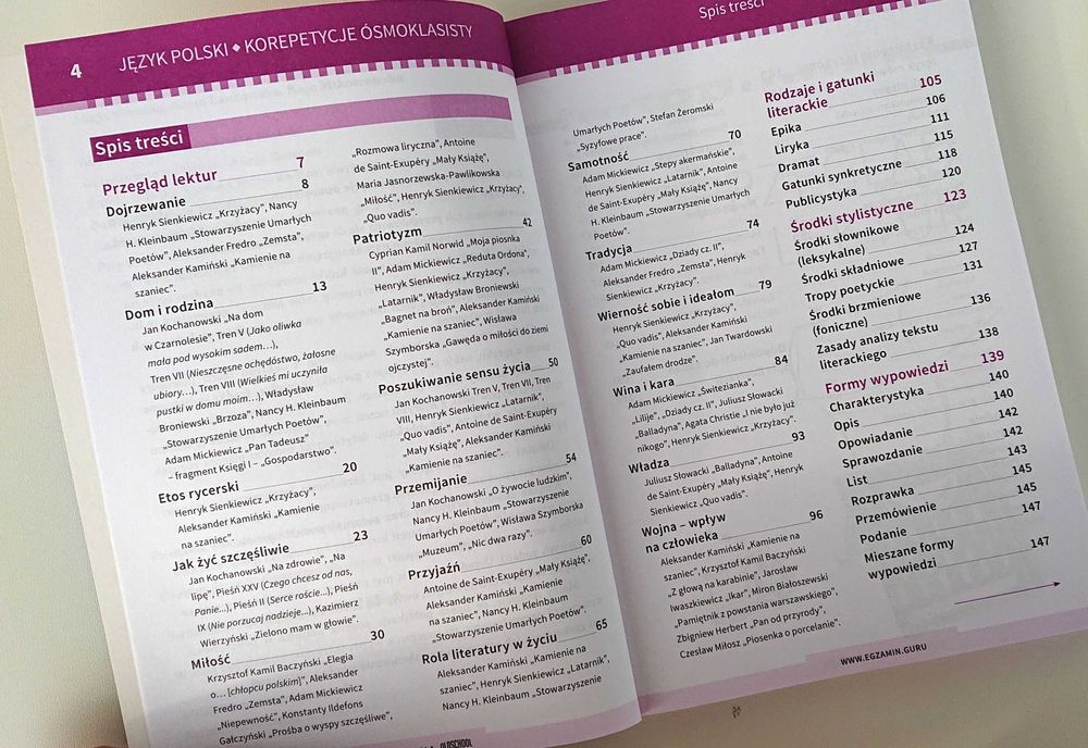 JĘZYK POLSKi - Korepetycje ósmoklasisty