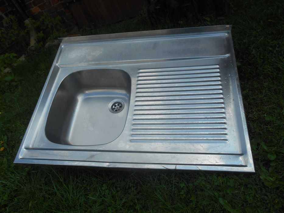 zlew jednokomorowy z ociekaczem 80x60