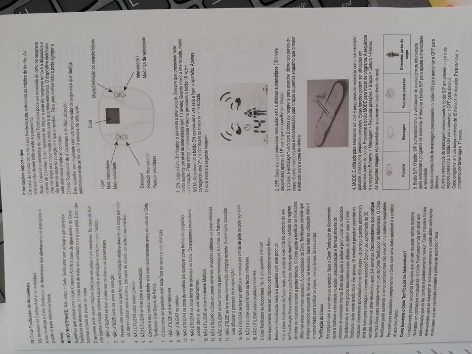 cinto tonificador abdominais