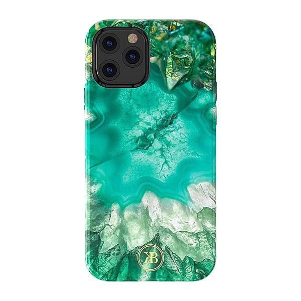Kingxbar Agate Series eleganckie etui pokrowiec z nadrukiem agat iPhon