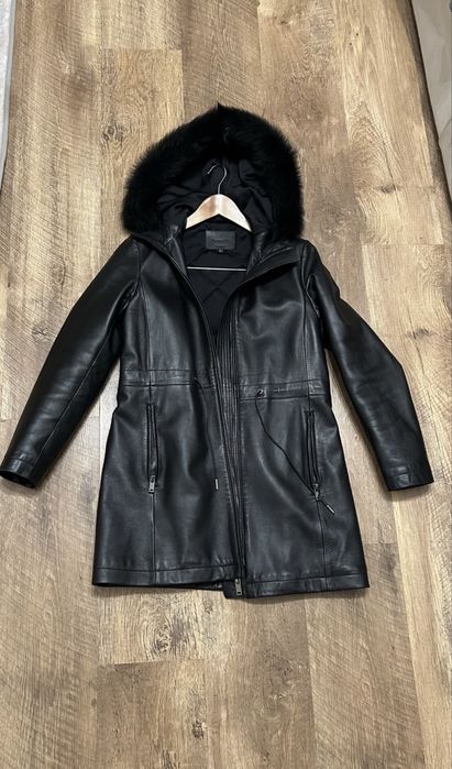 Дубленка Пальто натуральная кожа massimo dutti