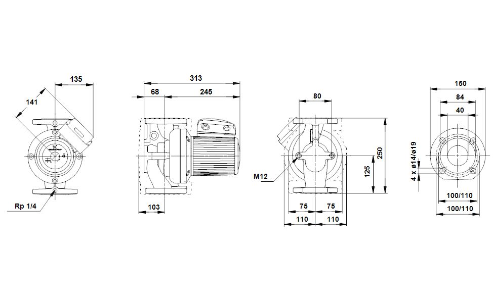 pompa grundfos ups 40-120 fb 1~230v używana z gwarancją