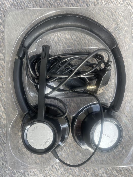 Słuchawki Bee H362 przewodowe z obrotowym mikrofonem