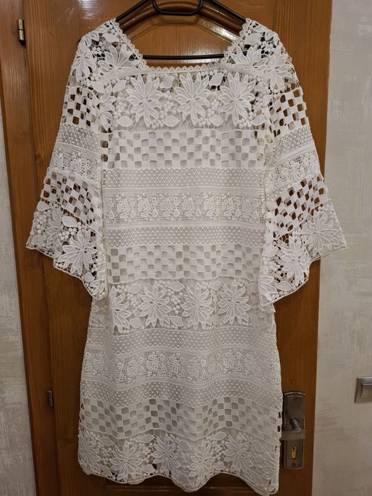 Розкішна молочна сукня, Турція, розмір Л