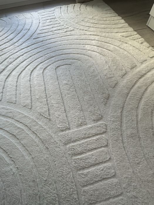 dywan 3D smietankowy 160x230 cm