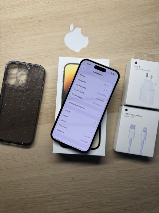 iPhone 14 Pro 128gb zloty bateria 100% komplet