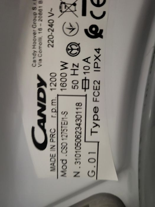 Máquina de lavar a roupa Candy Smart Pro - seminova