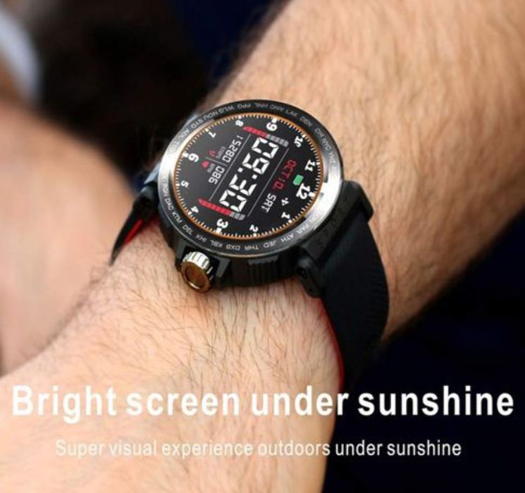 Relógio inteligente s18 desportivo impermeável com notificação *Novo*