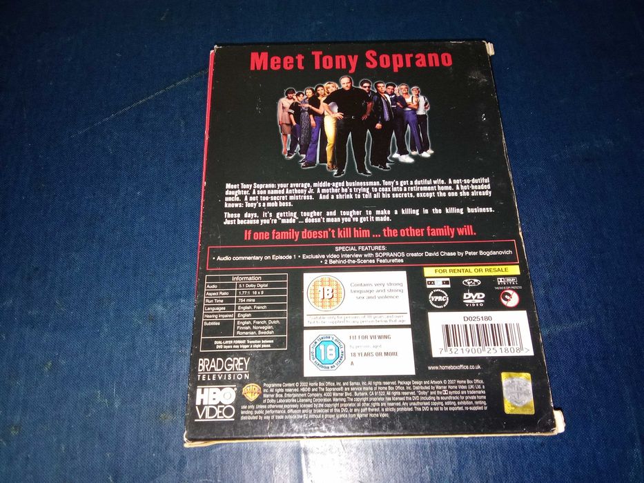 The Sopranos - Complete series 1 4xDVD (leg inglês)