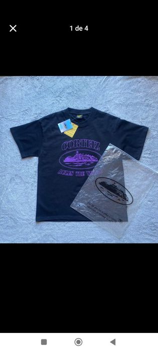 T-shirt Corteiz Alcatraz Tee - Black/Purple