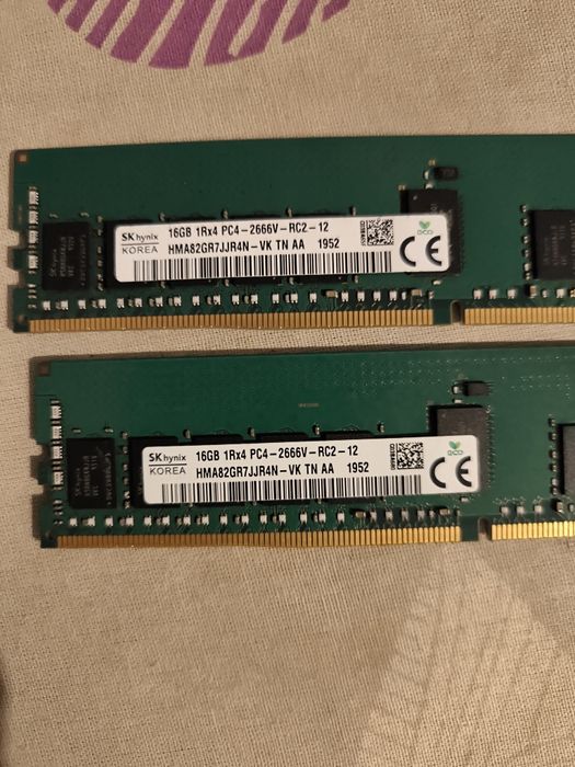 32GB (2x16GB) DDR4 2666MHz SK Hynix – RAM Servidor / Workstation