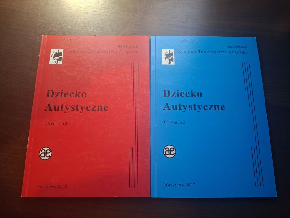 Dziecko autystyczne Tom XV i XVI nr 1 i 2 Krajowe Towarzystwo Autyzmu