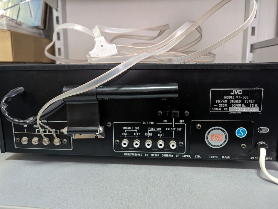 JVC VT-500. FM Stereo Tuner. MPX!. Вес 6 кг. Made in JAPAN