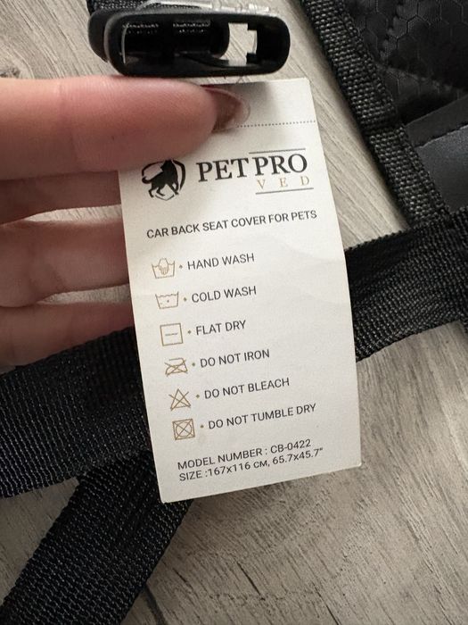 Mata samochodowa dla psa na siedzenia PetPro