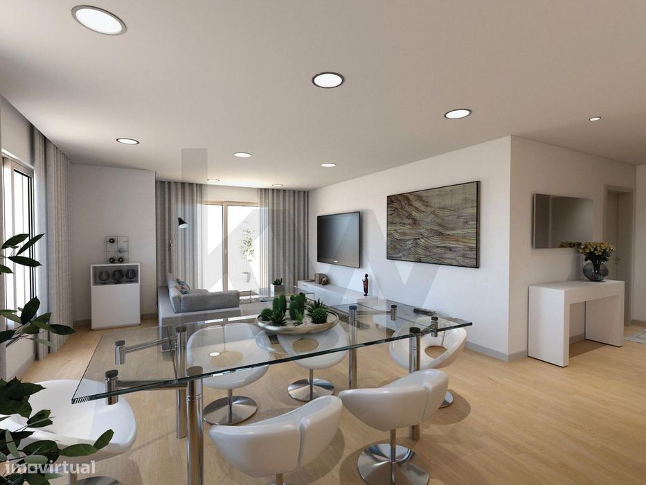 Apartamento T3 +1 Duplex com varanda, terraço e box em construção – Po