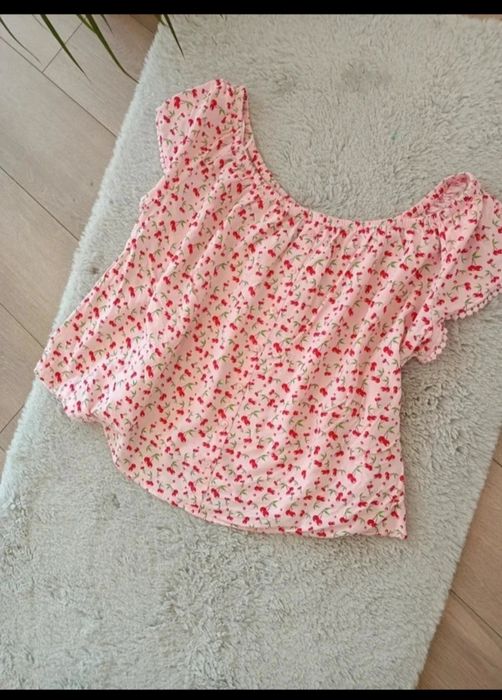 Urocza bluzka w wisienki 2xl-5xl