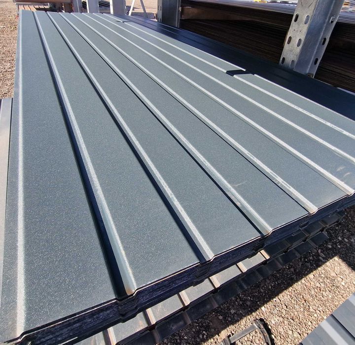 Blachy trapezowe T7 TANIA blacha II gat GRAFIT RAL 7016  BRĄZ RAL 8017