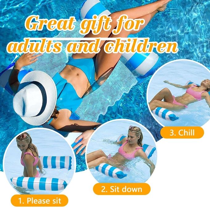 Oditton Nadmuchiwane hamaki wodne 4 w 1, 2 sztuki