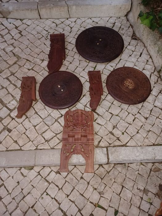 Mesas indianas de apoio de sala