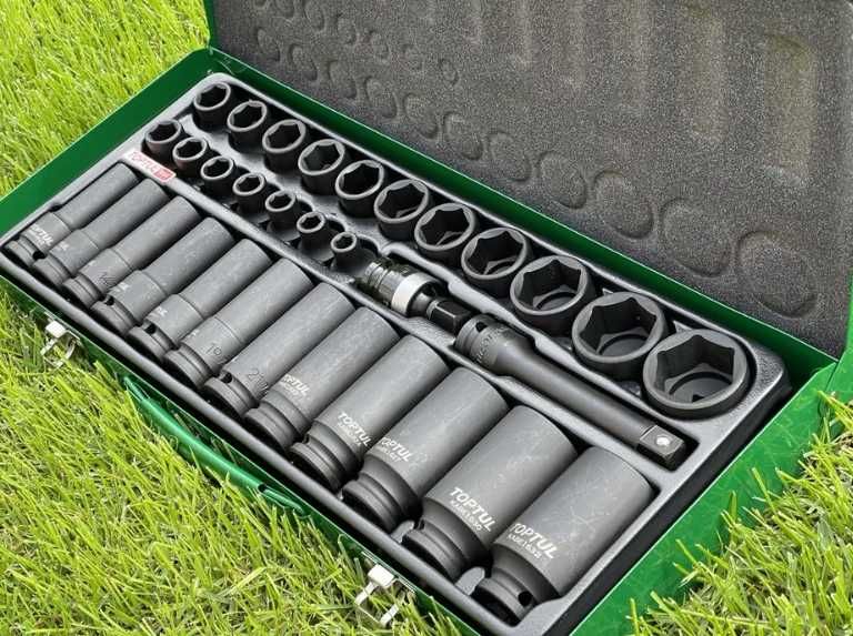 Набір ударних головок 8-32мм Toptul довгі + короткі