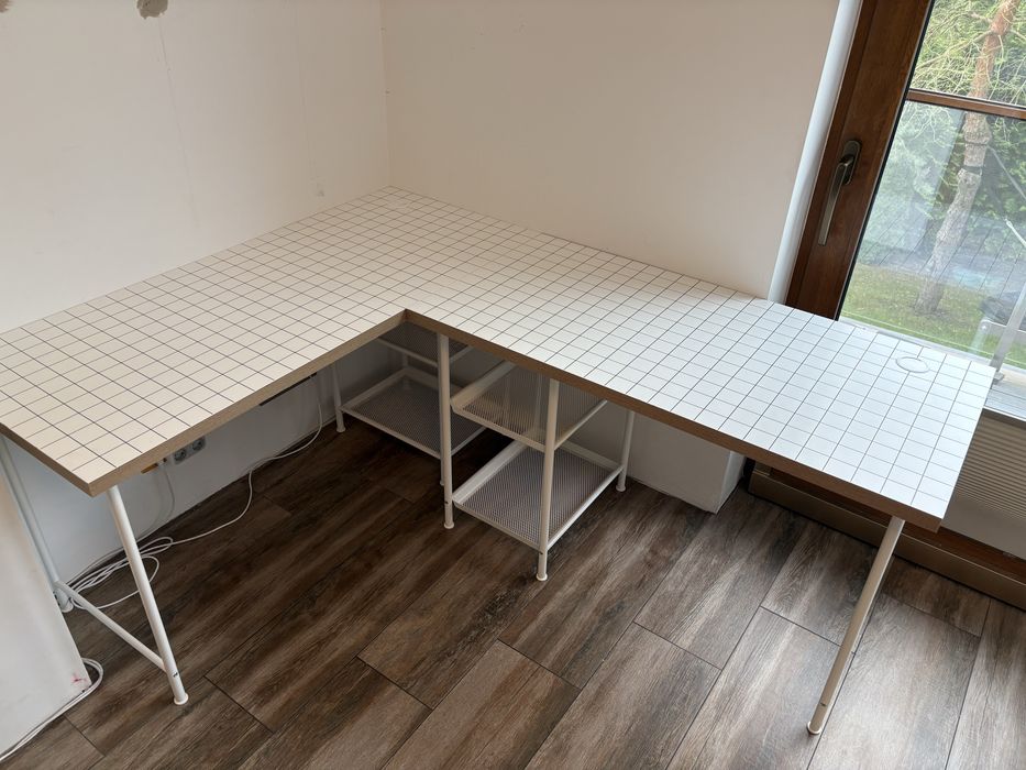 Biurko blat ikea nogi SPAND