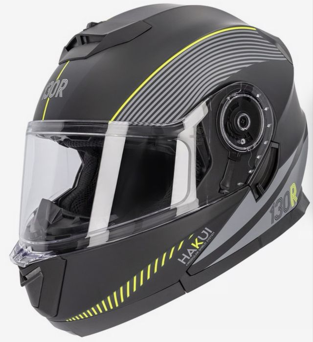 Capacete Hakui V2 Stellar Matt black / Yellow Fluo- tamanho xs