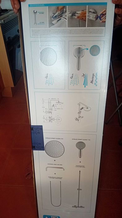 Chuveiro multi funções.