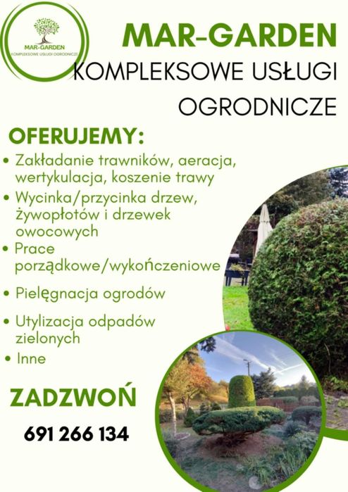 Kompleksowe usługi ogrodnicze