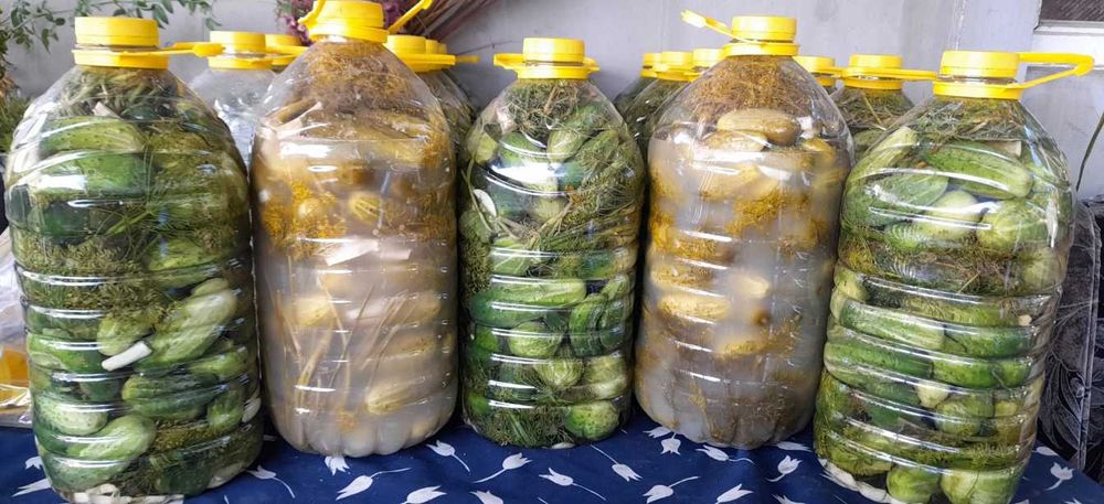 Butelki na ogórki 5L Bańka PET + nakrętka Butelka Spożywcza - 50SZT.