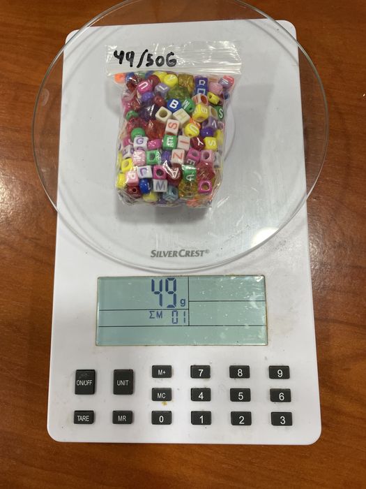 Saco De Missangas Letras Aleatórias