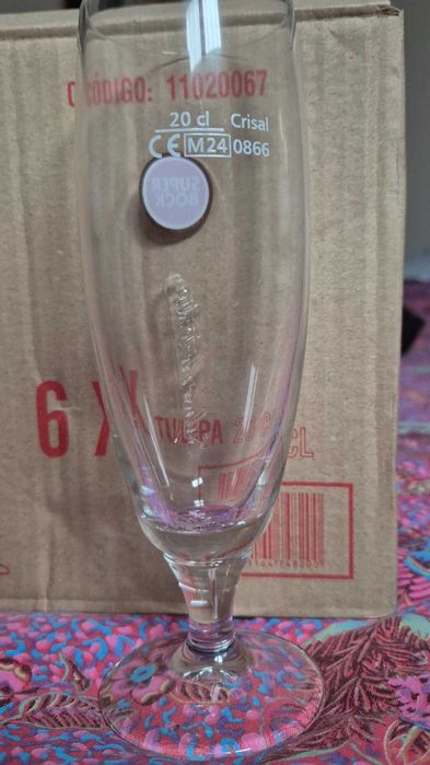 Conjunto de 6 copos SuperBock