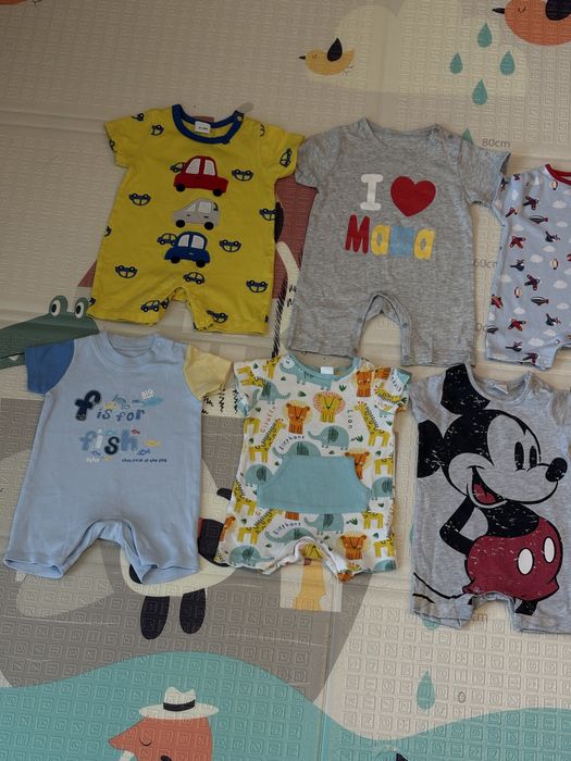 Набір літні Ромпер пісочники 0-3місяців