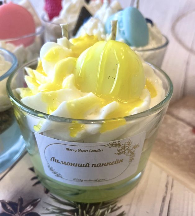 Свічка ручної роботи подарунок аромасвічка декор