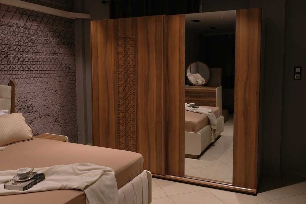 Conjunto Quarto Completo Casal Novo | Cama Roupeiro Cómoda Mesa