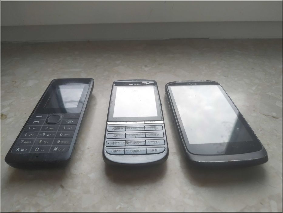 Nokia 106 Nokia 300 HTC Disare 510e S w ładnym stanie.