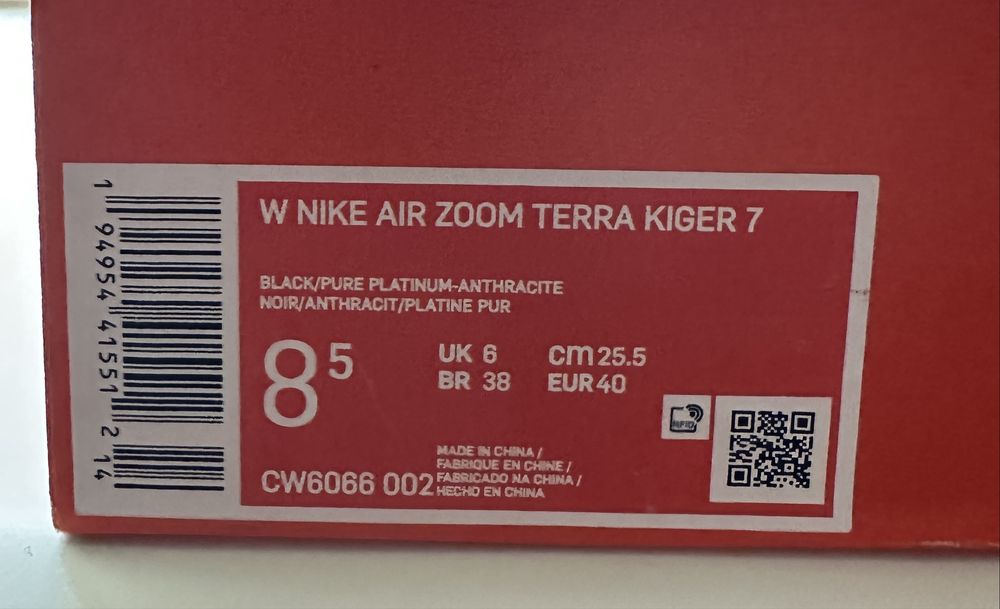 Кроссовки Nike air zoom terra kiger 7 размер 40