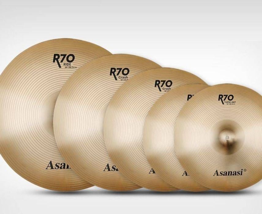 Talerze perkusyjne komplet.