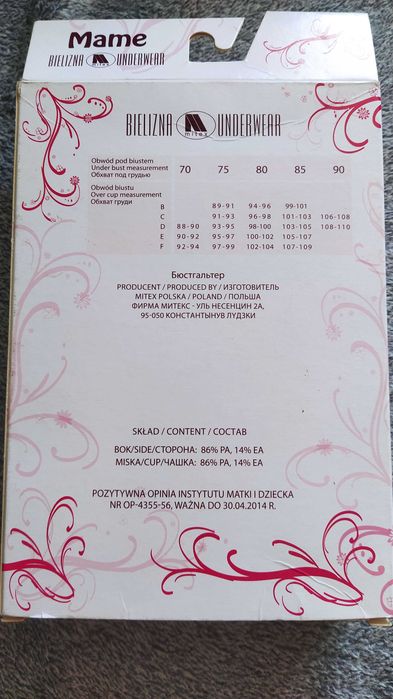 Biustonosz do karmienia Nowy Mitex 80B