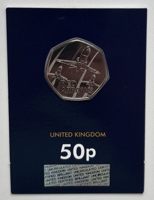 Red Arrows 50p 2025 BU ANGLIA