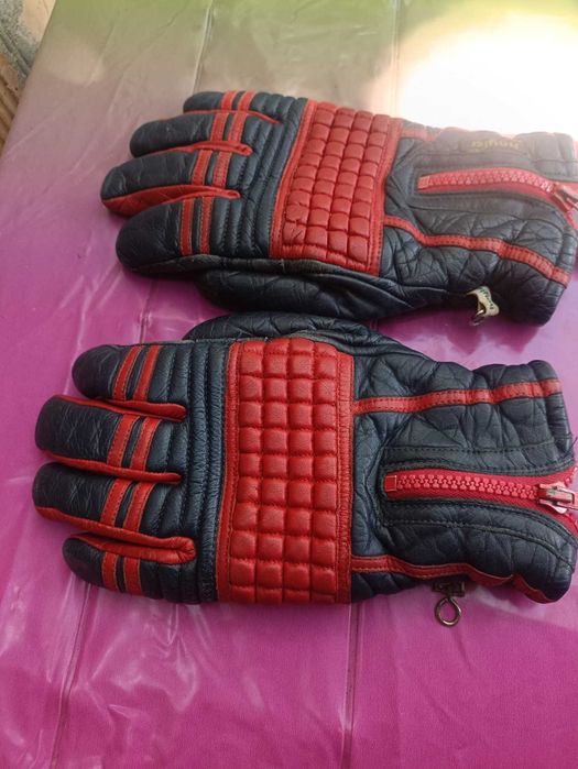 Кожаные перчатки подростковые Hayler утеплённые L