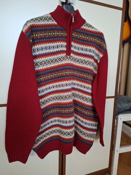 Śliczy sweter XXL ,80%wełna jagnięca, stan idealny