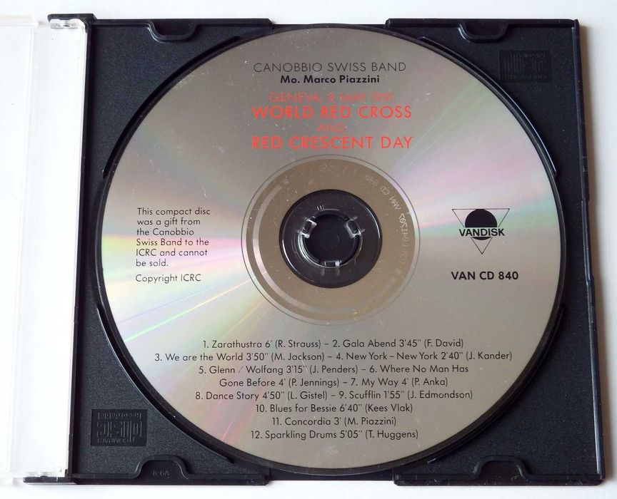 CD Canobbio Swiss Band - World Red Cross and Red Crescent Day, 1991