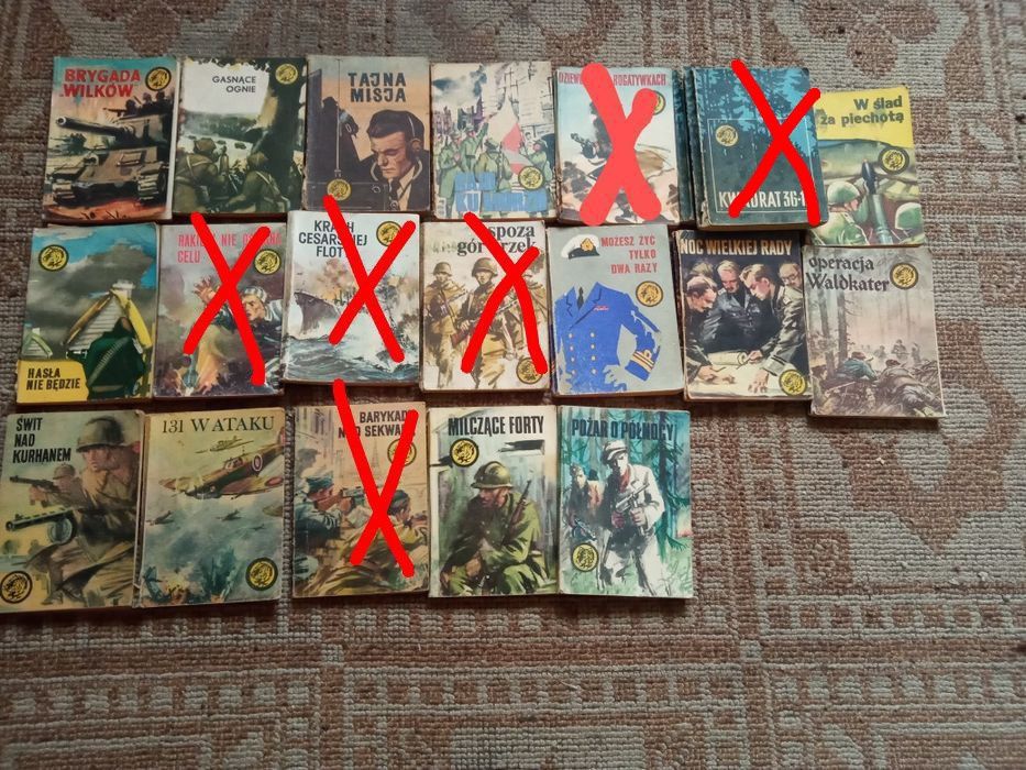 Książki z serii Żółty tygrys z lat 1960r-1989r