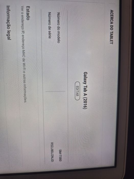 Samsung Tablet TAB A