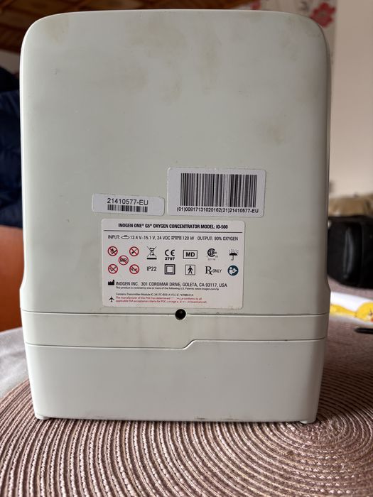 Koncentrator tlenu Inogen One G5 – przenośny, sprawny, komplet