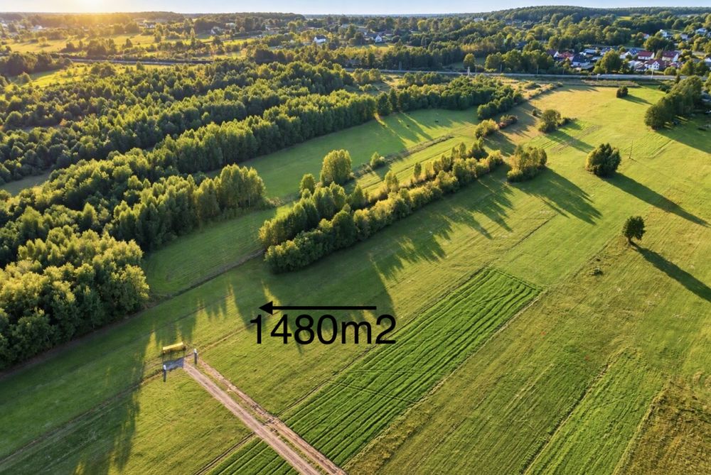 Działka budowlana 1480 m² | MPZP | prąd na działce | Lucynów | blisko S8