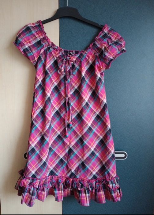 Sukienka hiszpanka,wielobarwna,stan idealny